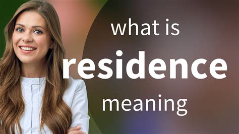 place of residence meaning